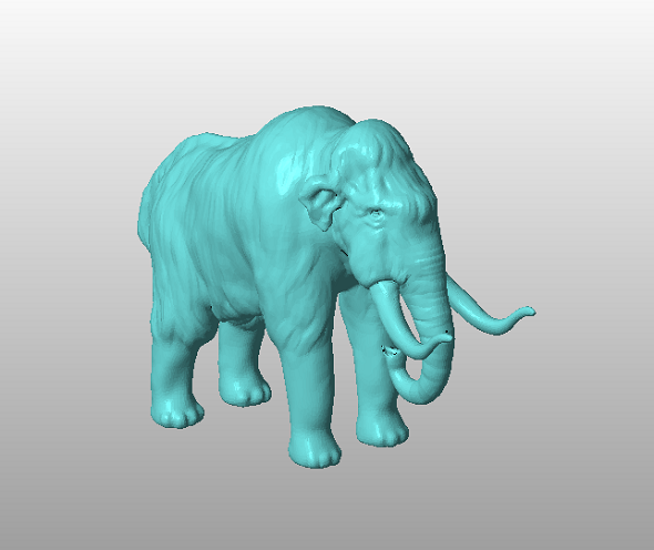 3D модель мамонта