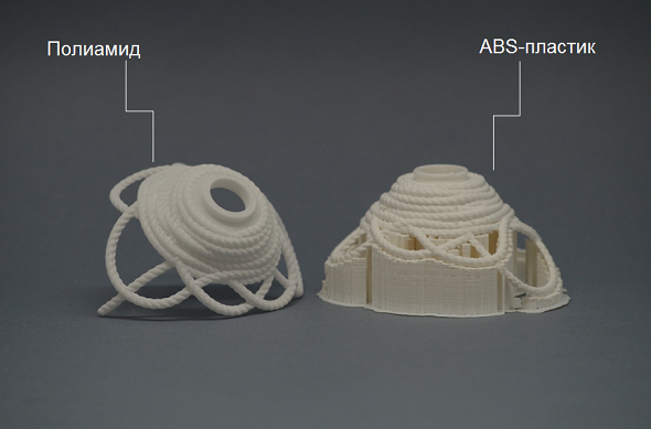 Модель из полиамида и АБС