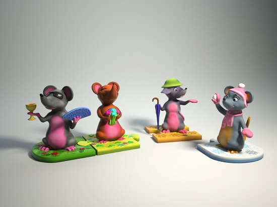 3D-модель мышек