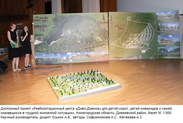 Макет реабилитационного центра с домами, напечатанными на 3Д принтере 3D-печать макета для дипломного проекта