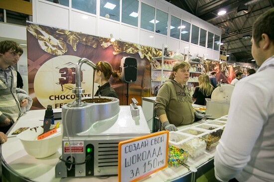 3D-печать шоколадных фигурок на выставке 3D Print Expo 3D-печать шоколада на 3D Print Expo