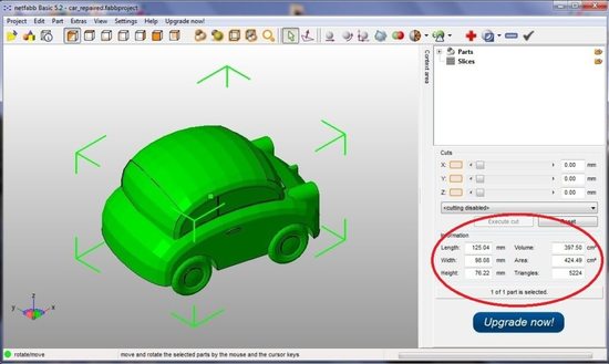 3d моделирование деталей в netfabb Basic