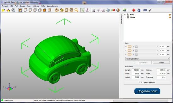 3D модель в программе netfabb Basic