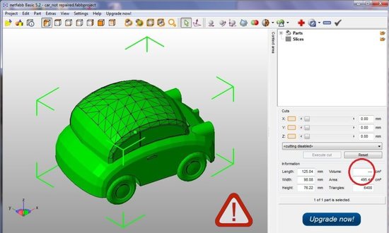 3D модель с ошибкой