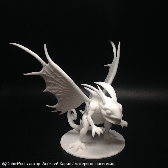 Дракон sls-печать полиамидом