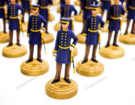 Почтальон - многоцветная 3D-печать гипсом