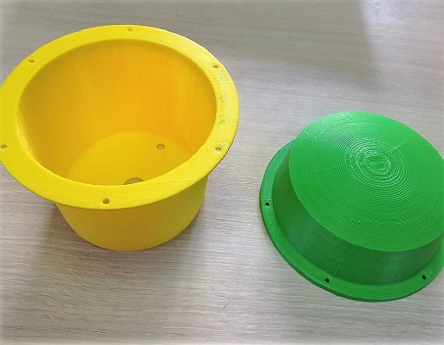 Опытные образцы в разных цветах, ABS-пластик