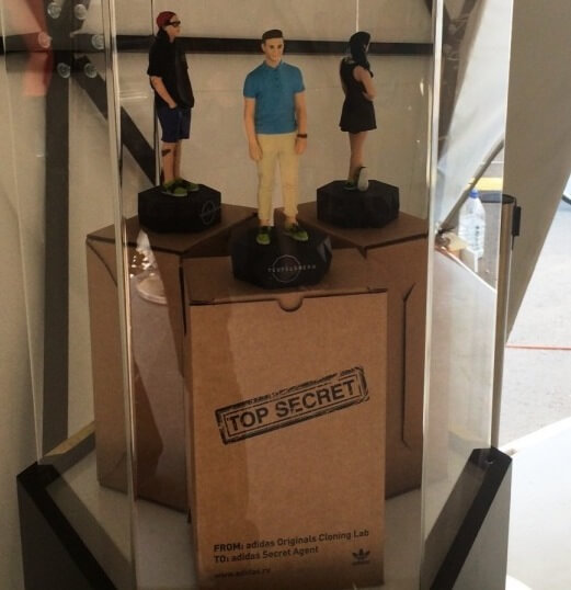 3D-печать для рекламной кампании adidas FACES&LACES 2014